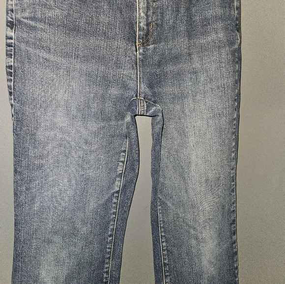 Lands End Womans Original Fit, Boot Leg Blue Jeans Size 6 - Picture 6 of 14
